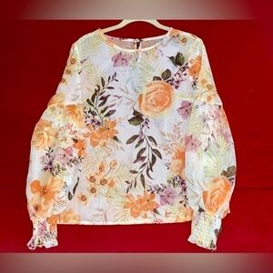 Shein Multi Colored Long Sleeve Top